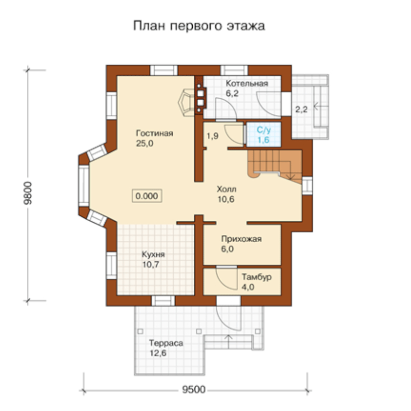 План 1 этажа