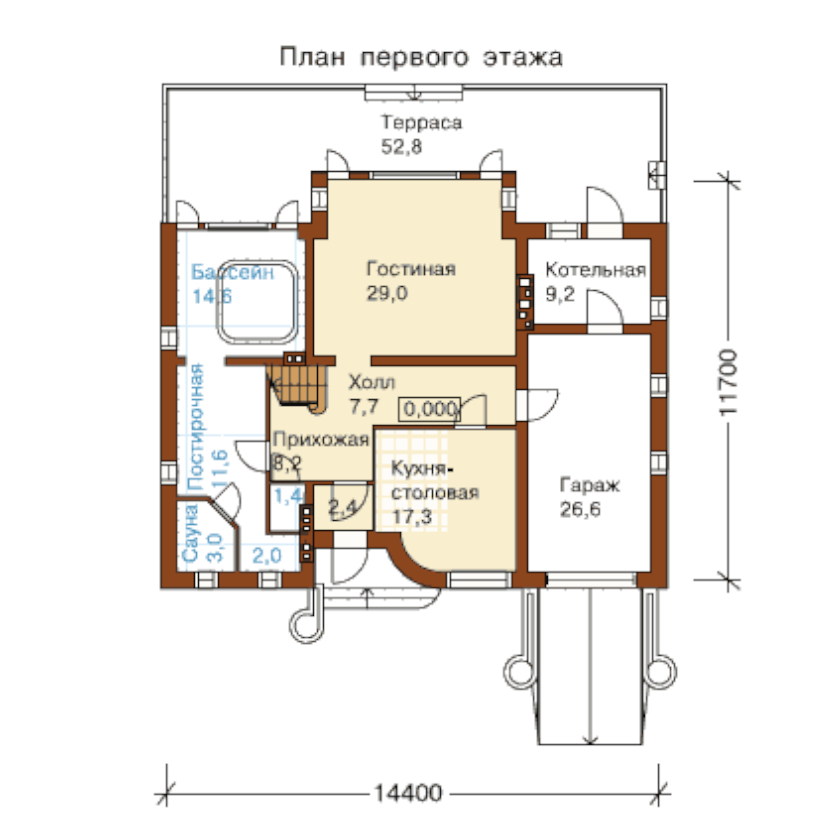 1 этаж