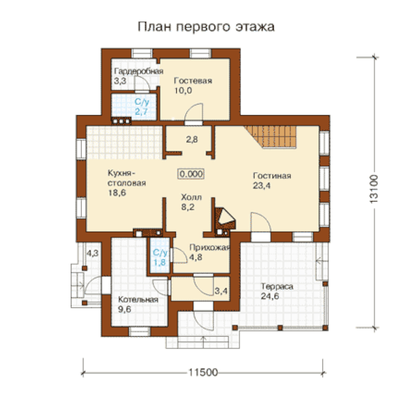 План 1 этажа