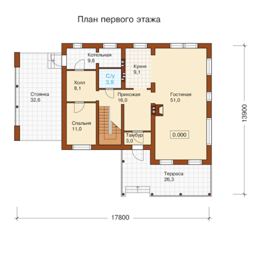 1 этаж