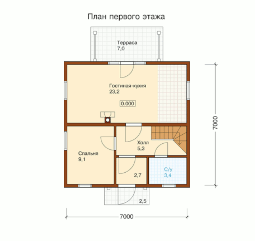 план 1 этажа