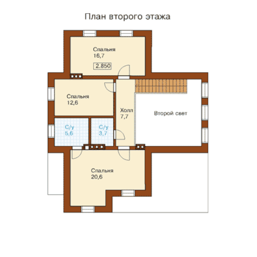 План 2 этажа